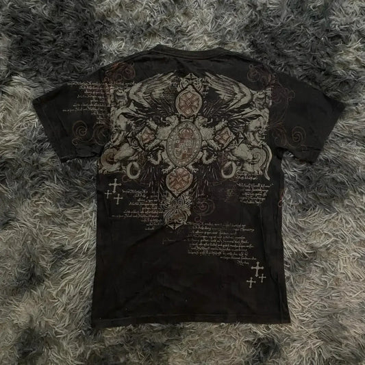 2000s Skull Print T-Shirt